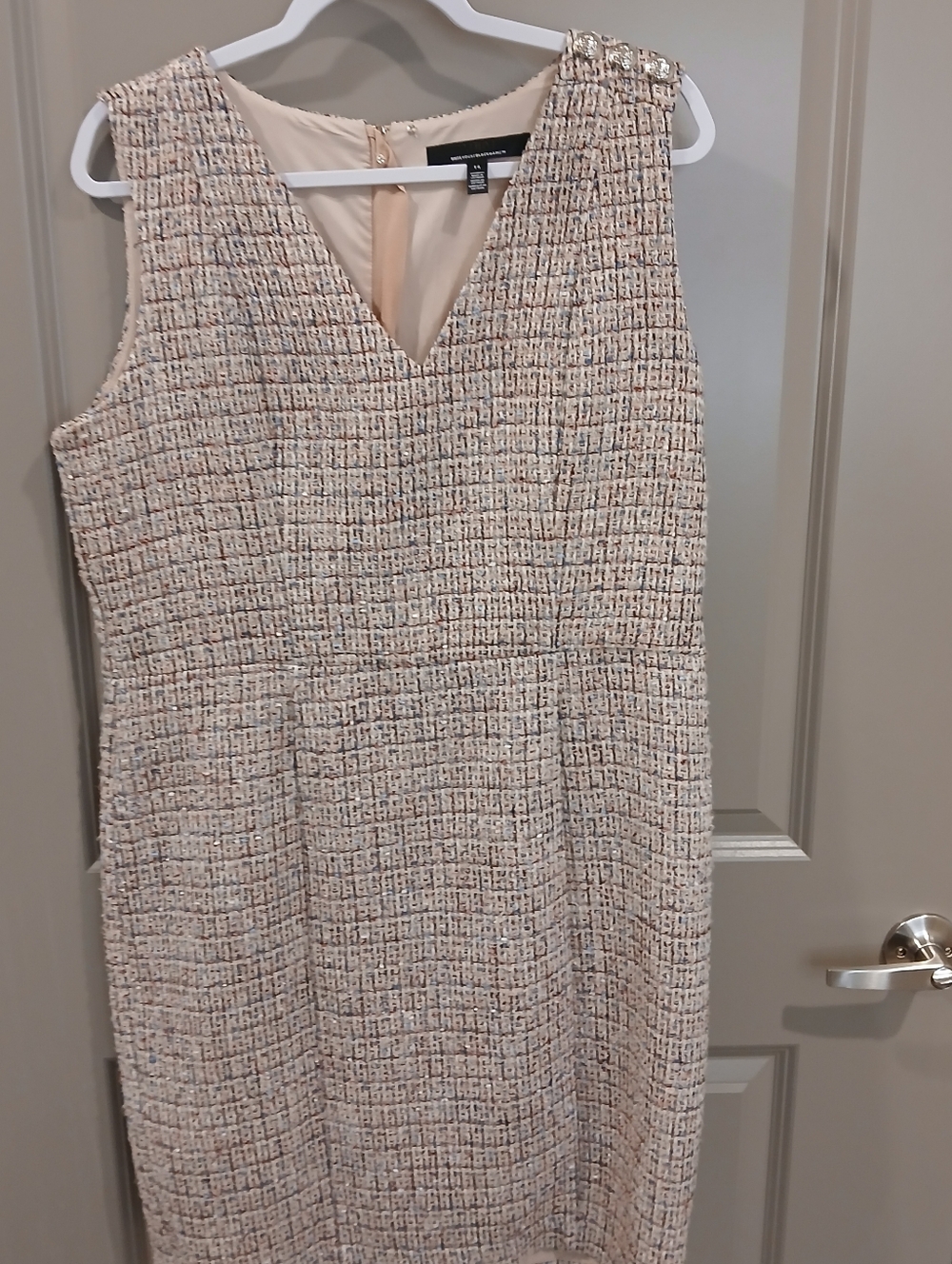 WHBM Charming Tweed Sheath Dress